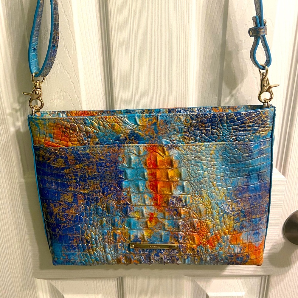 Multi color shoulder bag Brahmin, never used